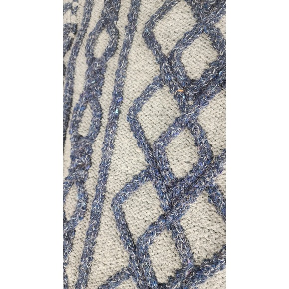 Vintage Talbots Collection Wool Alpaca Blend Hand Knit Sweater Small Striped 90s - Picture 11 of 13